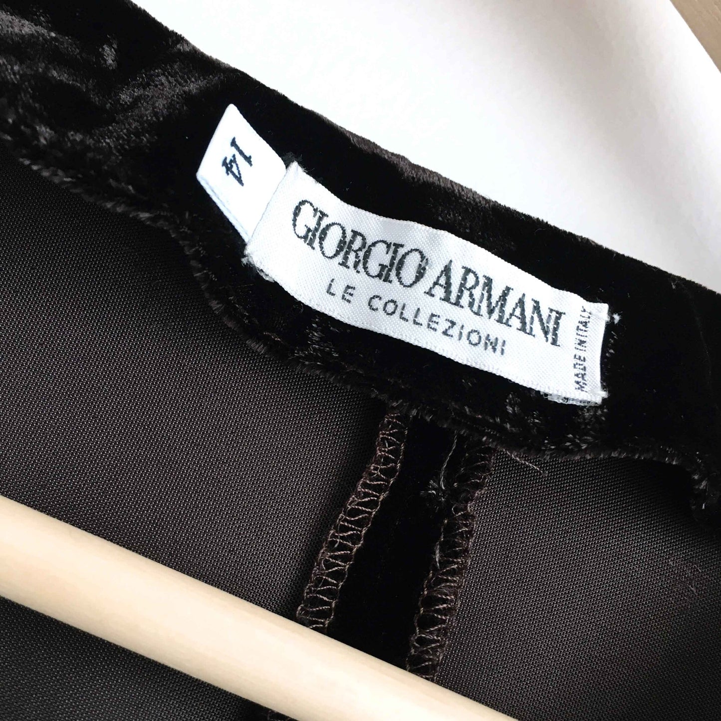 Giorgio Armani velvet button down - size 14