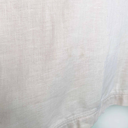 giorgio armani 100% linen snap button peach jacket - size 42