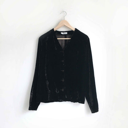 Giorgio Armani velvet button down - size 14