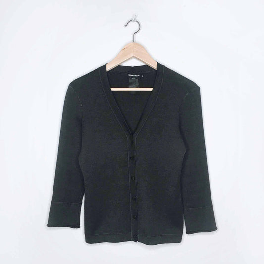 giorgio armani cashmere-silk cardigan - size 42