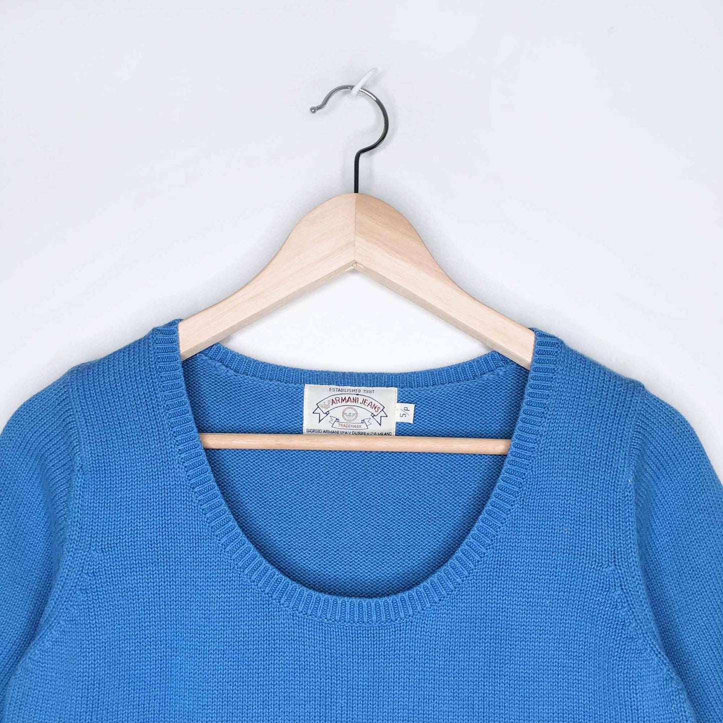 vintage 90's armani jeans short sleeve knit sweater - size small