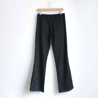 armani collezioni mid-rise straight cut pant - size 4