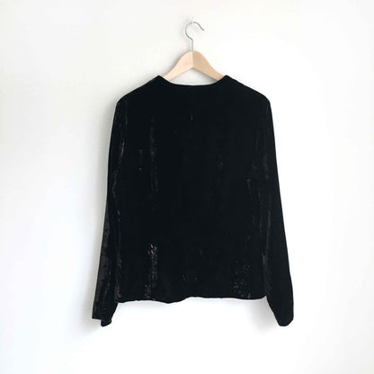 Giorgio Armani velvet button down - size 14