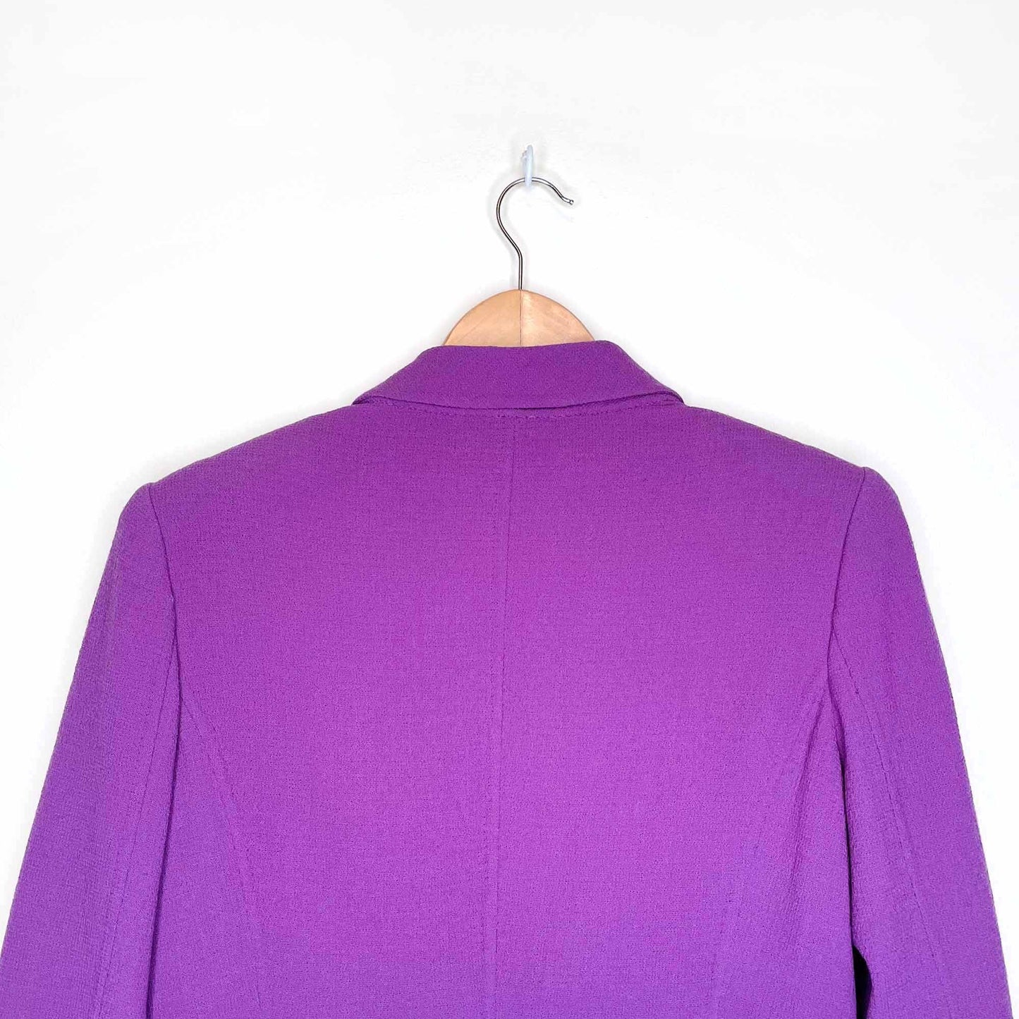 armani collezioni long wool light jacket - size 6