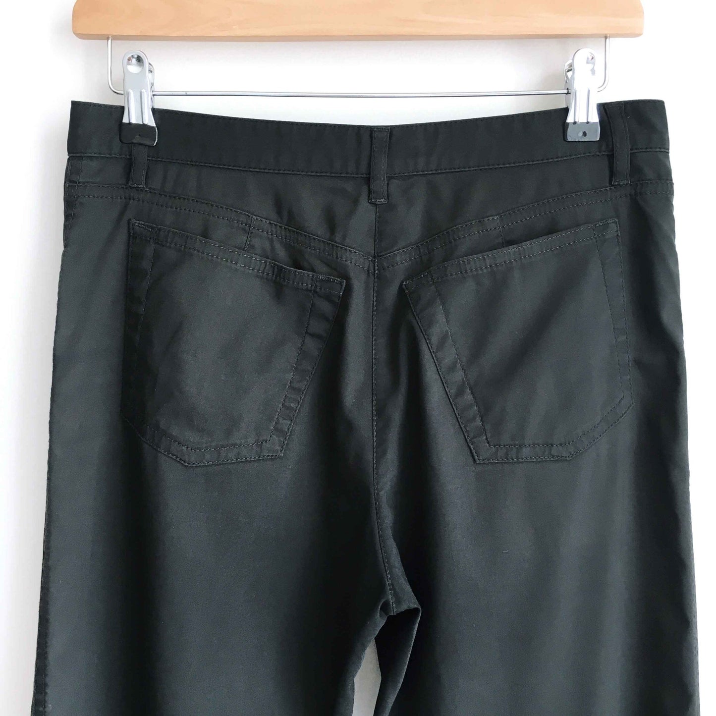 armani collezioni mid-rise straight cut pant - size 4