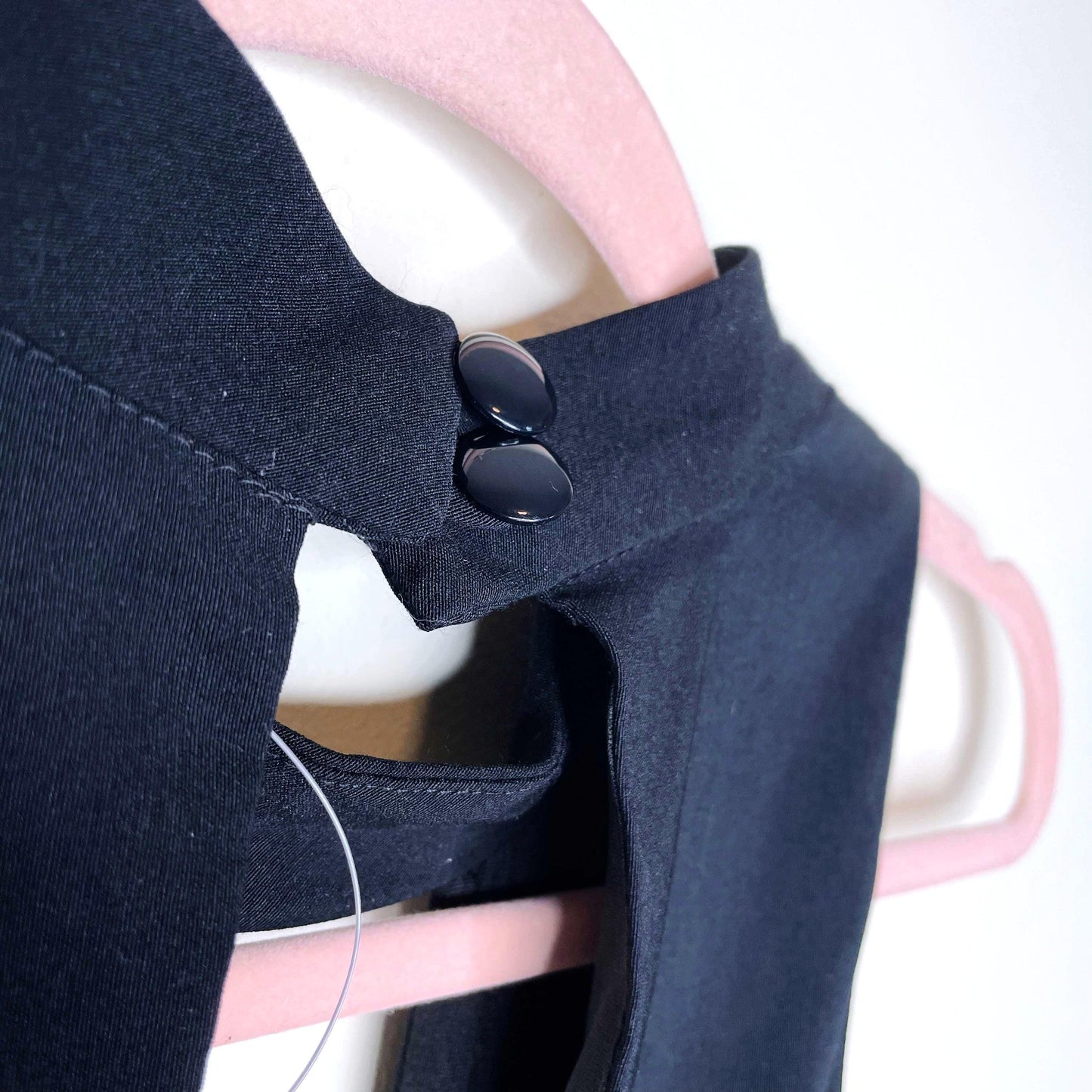 nwt asos high neck sculpt me plunge jumpsuit - size 6