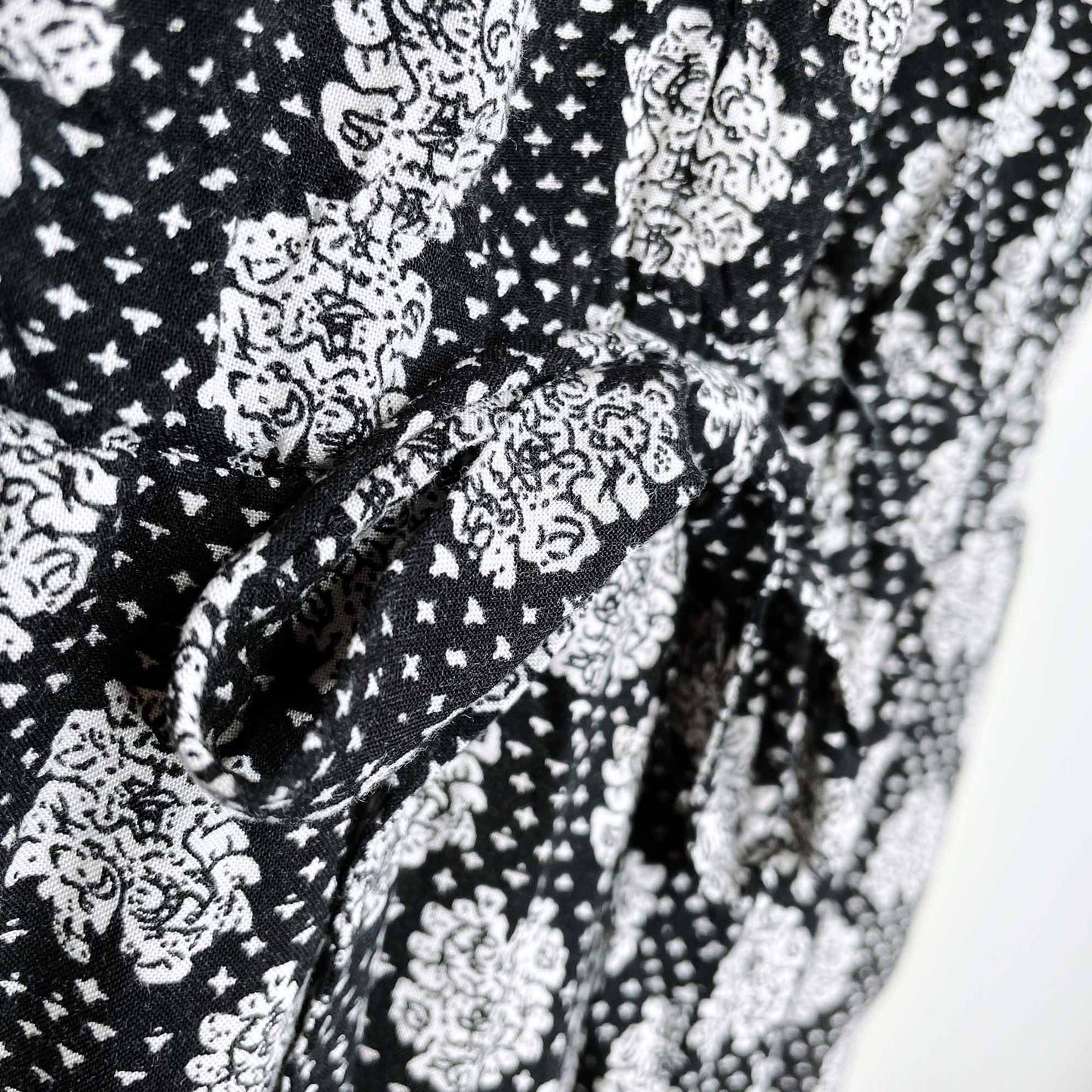 atmosphere damask pattern button down jumpsuit - size 10