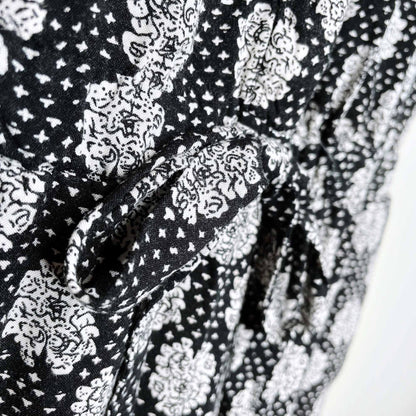 atmosphere damask pattern button down jumpsuit - size 10