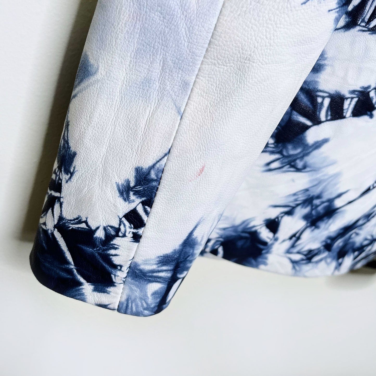 alexander wang leather buster tie dye mini dress - size 0