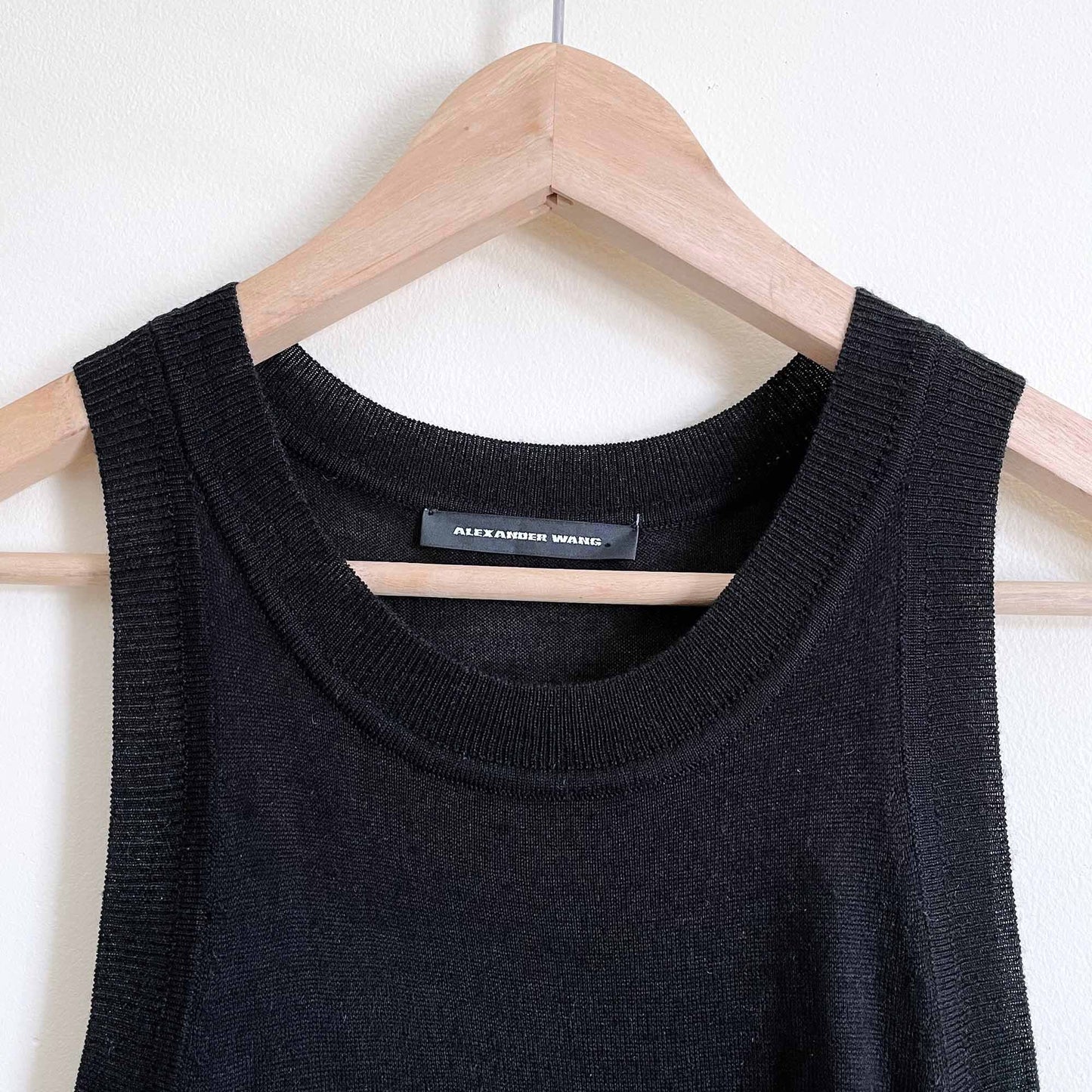 Alexander Wang wool-blend knit tank dress - size Small