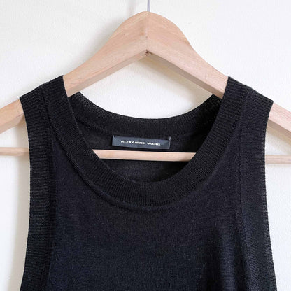 Alexander Wang wool-blend knit tank dress - size Small