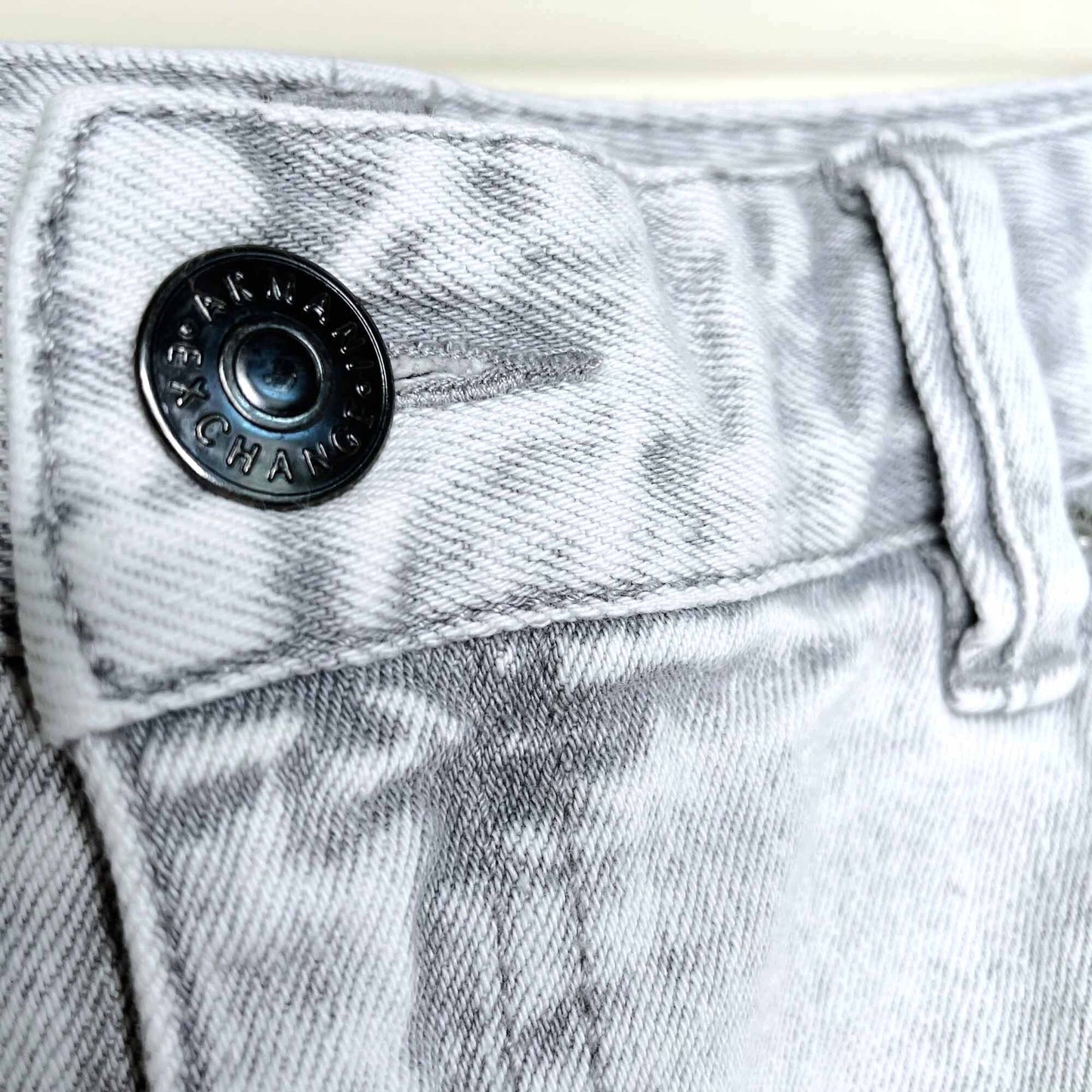 Armani Exchange side zipper denim mini skirt - size 6