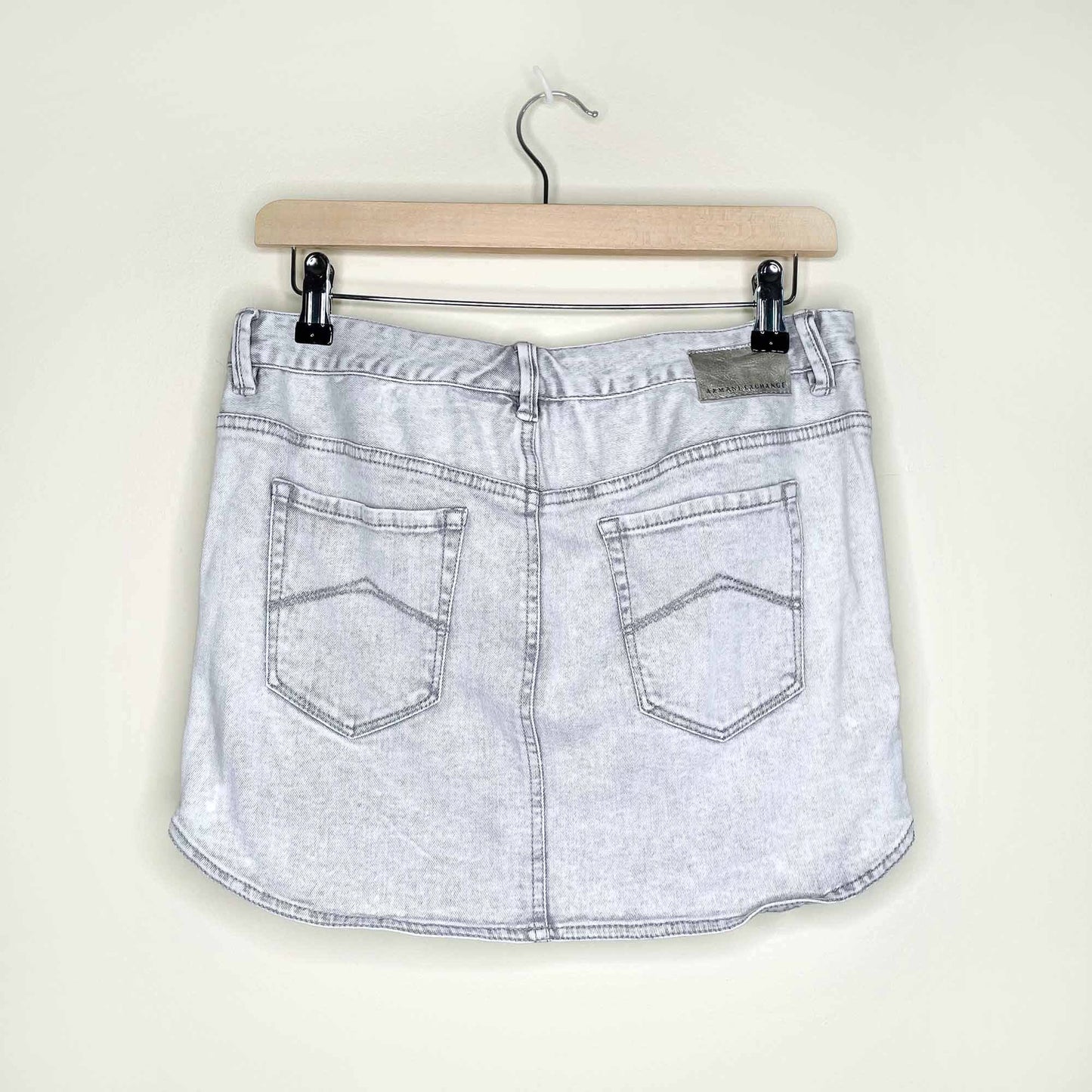 Armani Exchange side zipper denim mini skirt - size 6