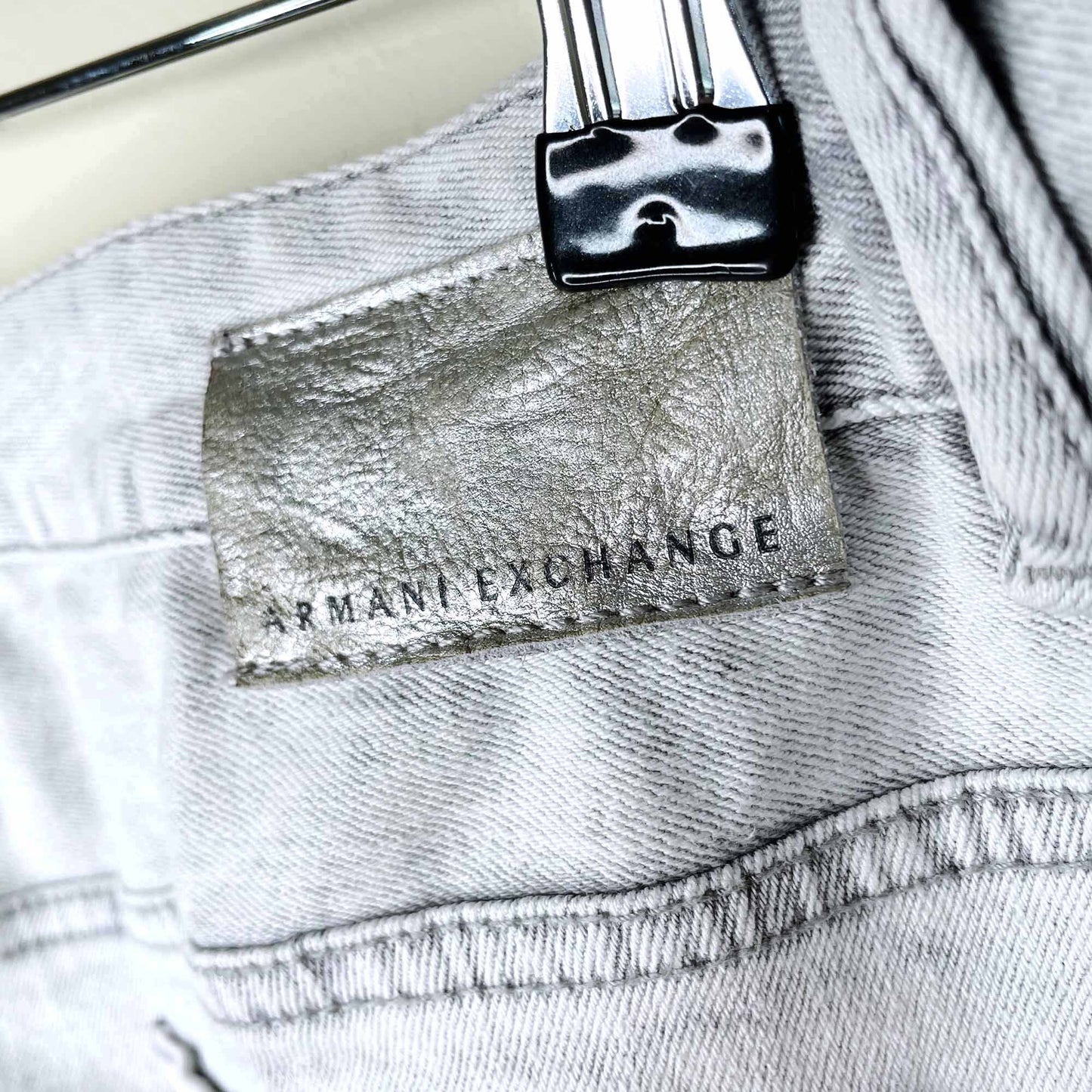 Armani Exchange side zipper denim mini skirt - size 6