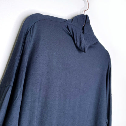 nwt babaton seaton black long sleeve turtleneck - size medium