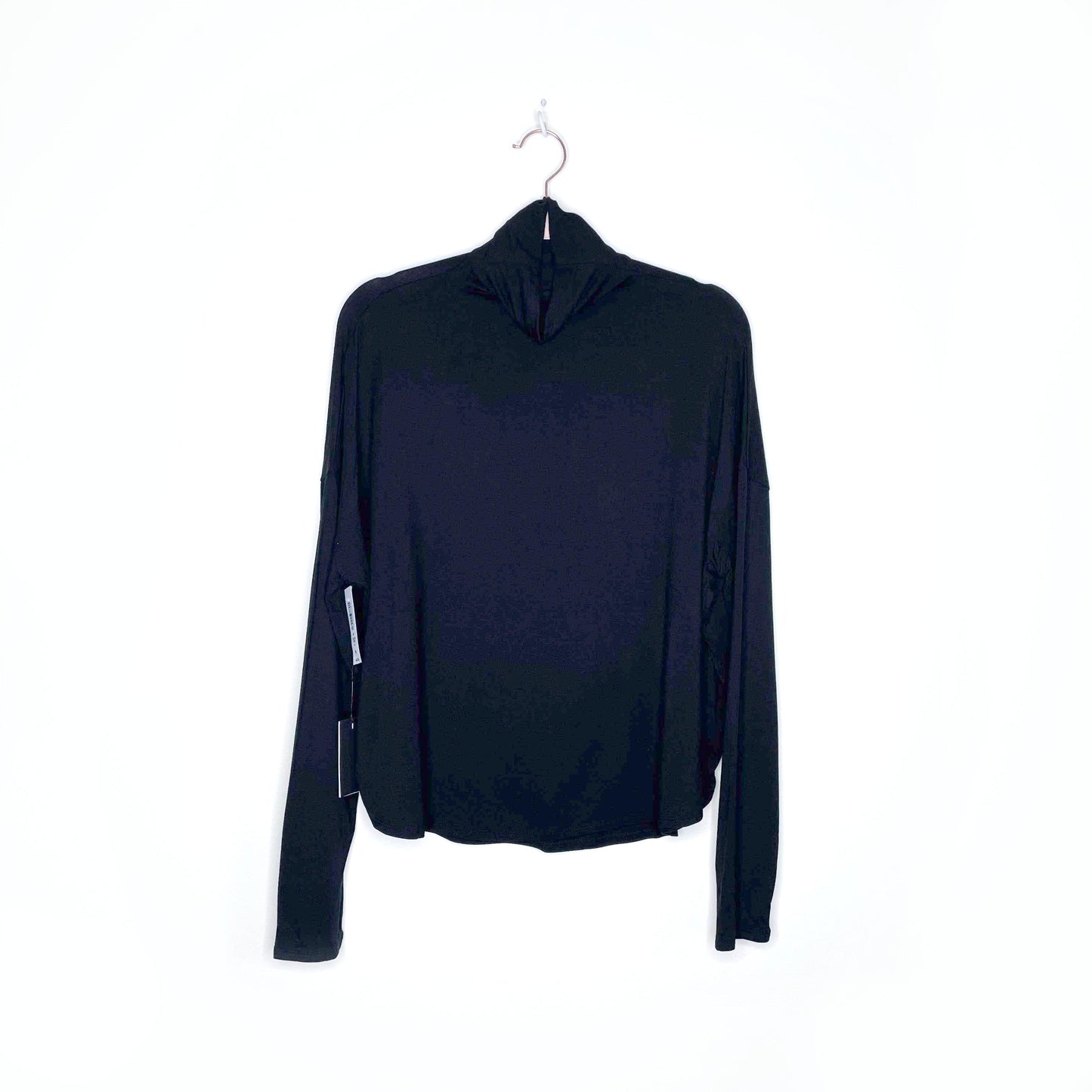 nwt babaton seaton black long sleeve turtleneck - size medium