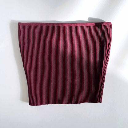 babaton essamba ribbed knit tube top - size xs