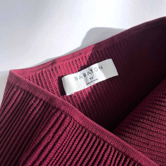 babaton essamba ribbed knit tube top - size xs