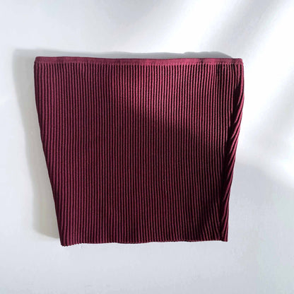 babaton essamba ribbed knit tube top - size xs