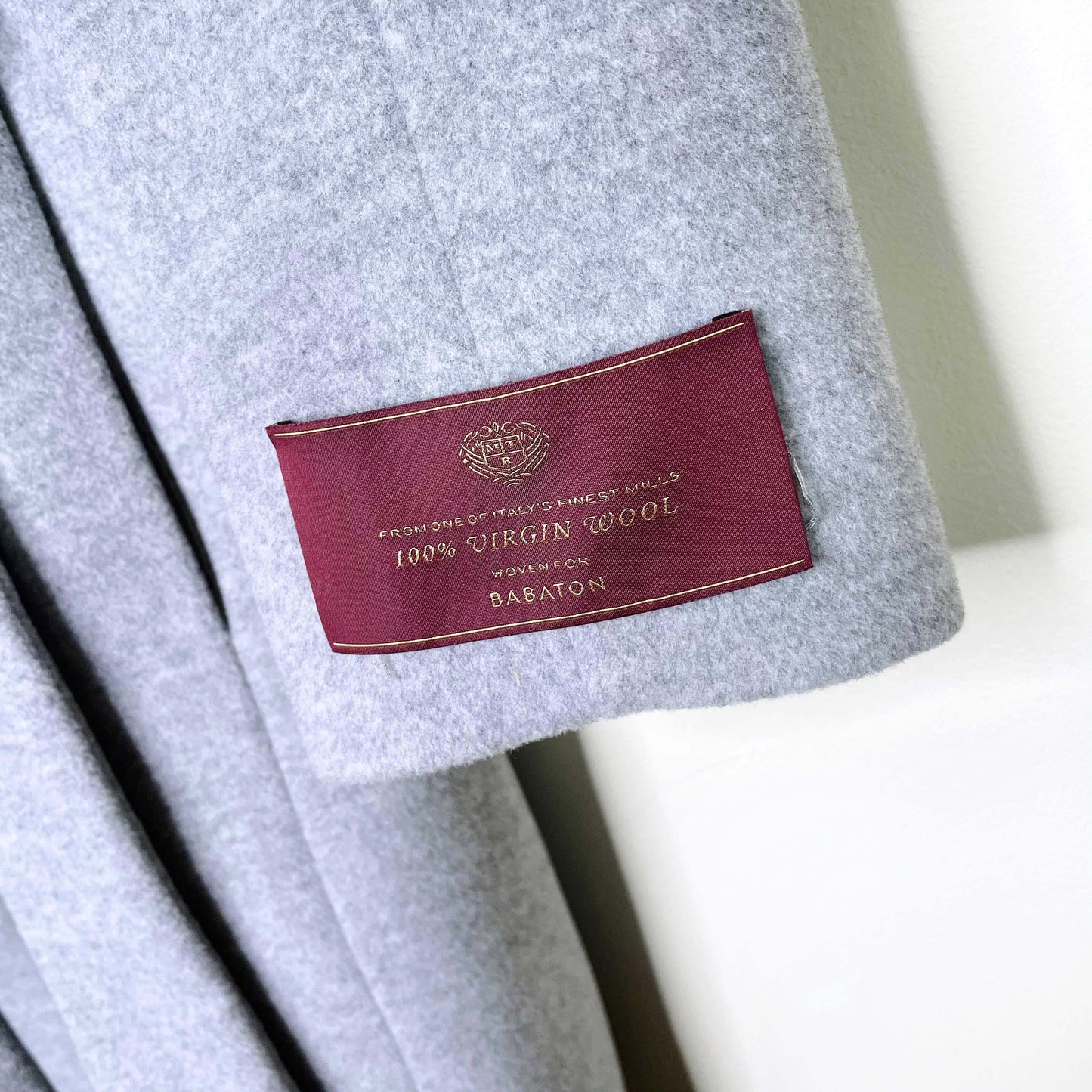 babaton wool sian tie waist wrap coat in heather comet - size xxs