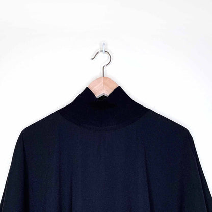 babaton hamish oversized turtleneck blouse - size xs