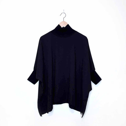babaton hamish oversized turtleneck blouse - size xs