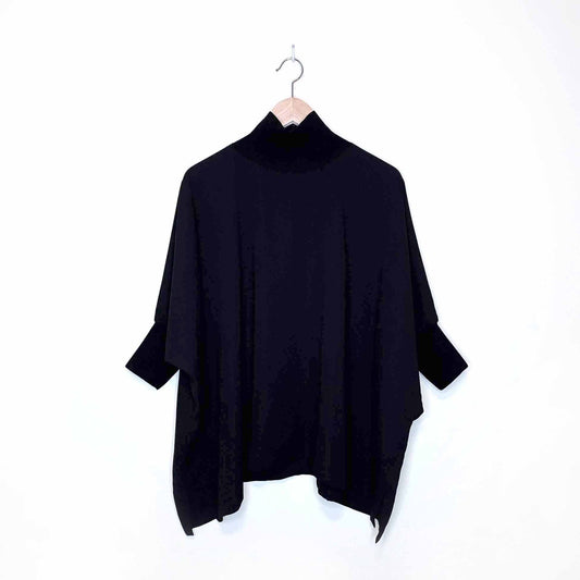 babaton hamish oversized turtleneck blouse - size xs