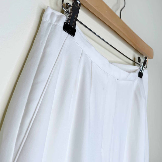 babaton white lazarus high rise wide leg culottes - size 2