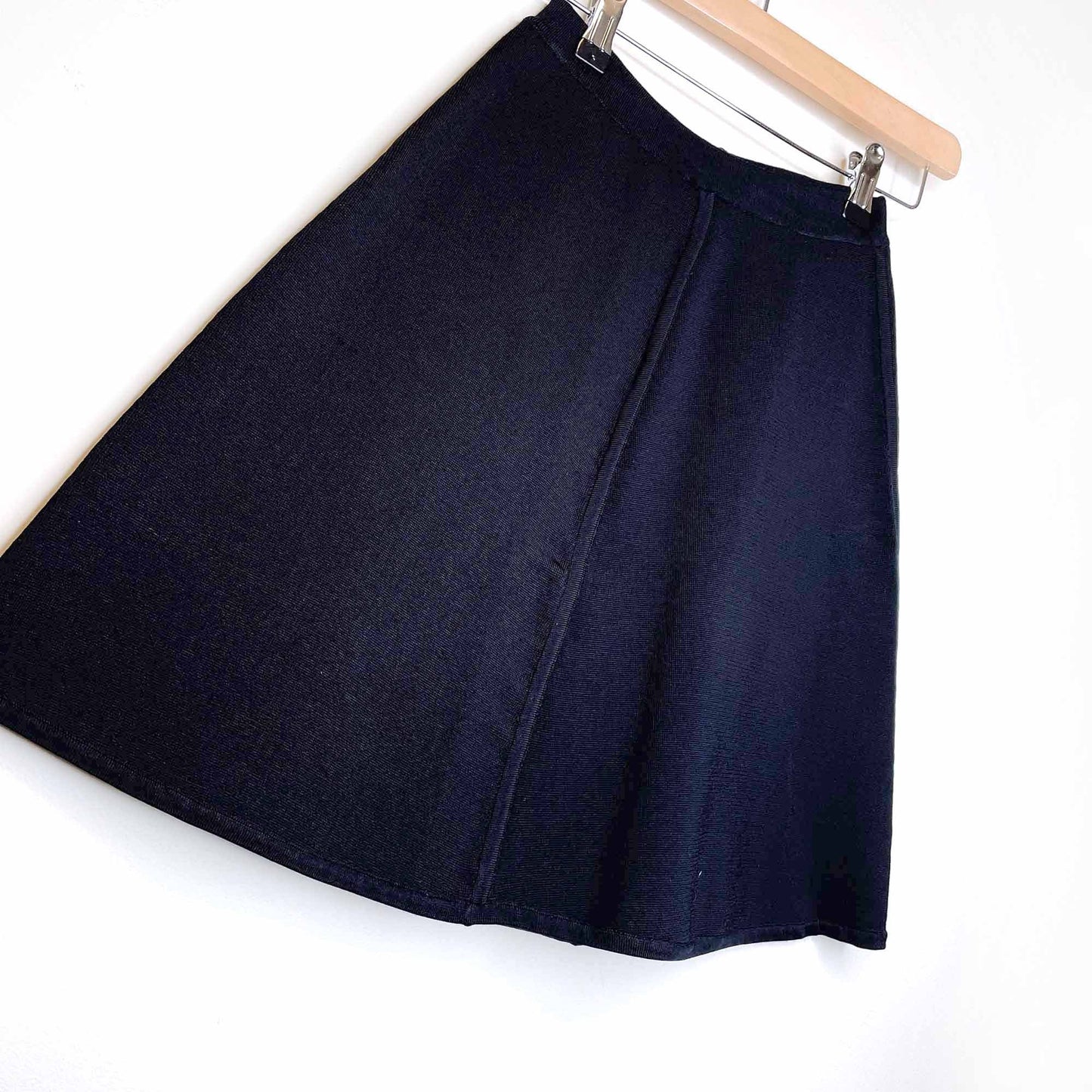 babaton black a line mini skirt - size xs