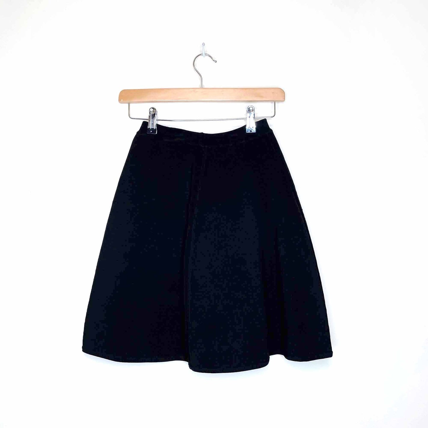 babaton black a line mini skirt - size xs