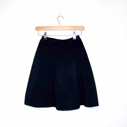 babaton black a line mini skirt - size xs