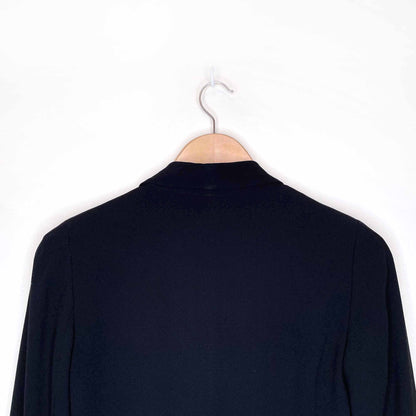 babaton black tuxedo blazer with seamed shoulder - size 4
