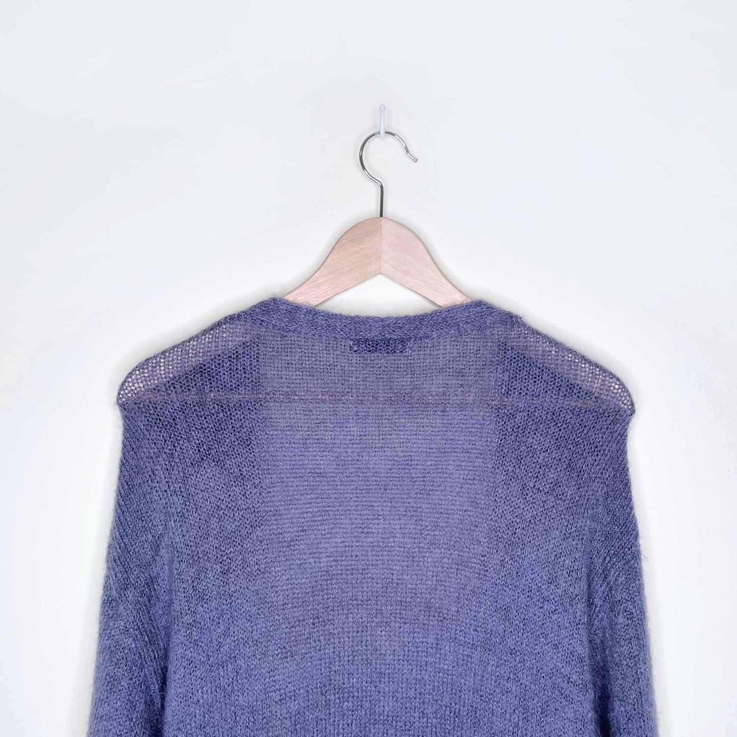 babaton mohair-alpaca long open duster cardigan sweater - size medium