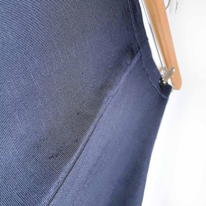 babaton black a line mini skirt - size xs