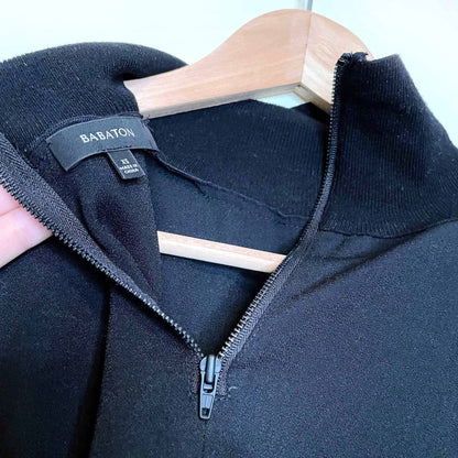 babaton hamish oversized turtleneck blouse - size xs