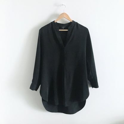 Babaton Oversized Silk Shirt Dress - size xs