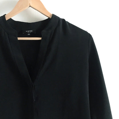 Babaton Oversized Silk Shirt Dress - size xs