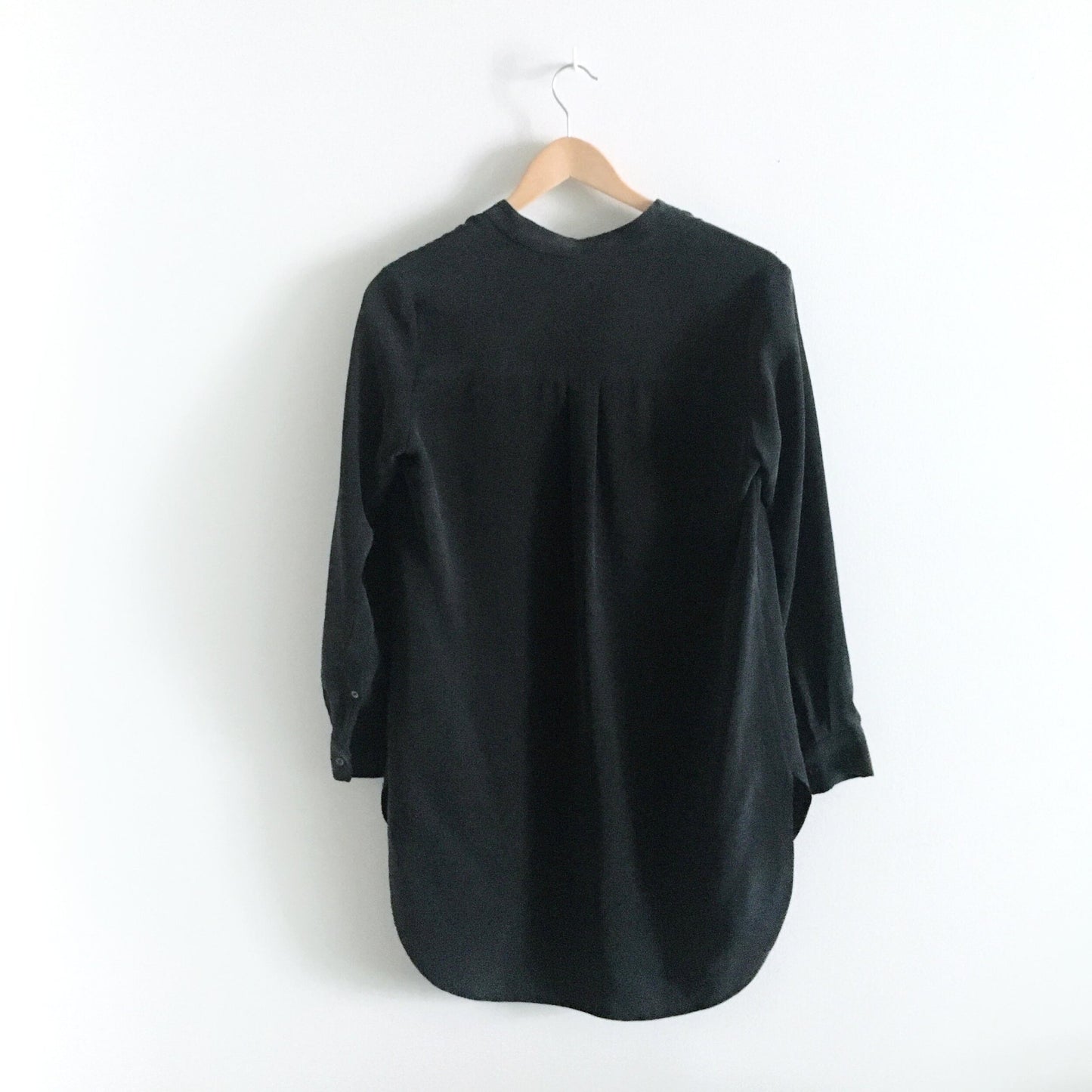 Babaton Oversized Silk Shirt Dress - size xs