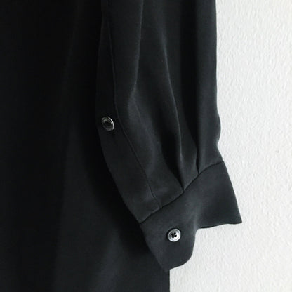 Babaton Oversized Silk Shirt Dress - size xs