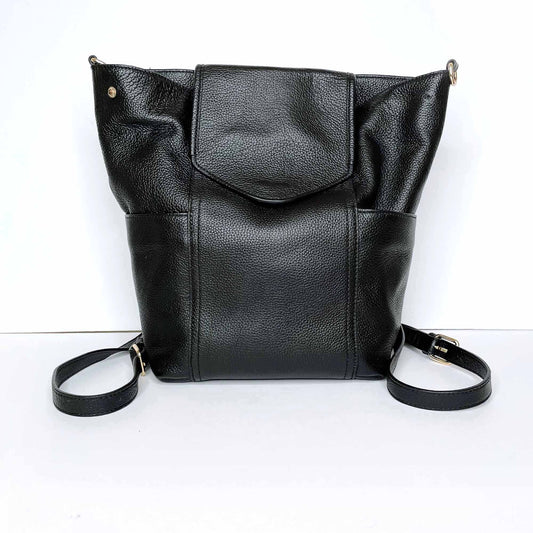 danielle nicole black leather backpack crossbody
