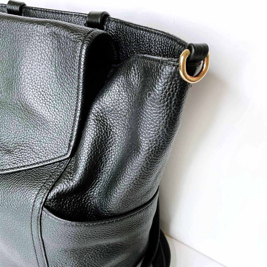 danielle nicole black leather backpack crossbody