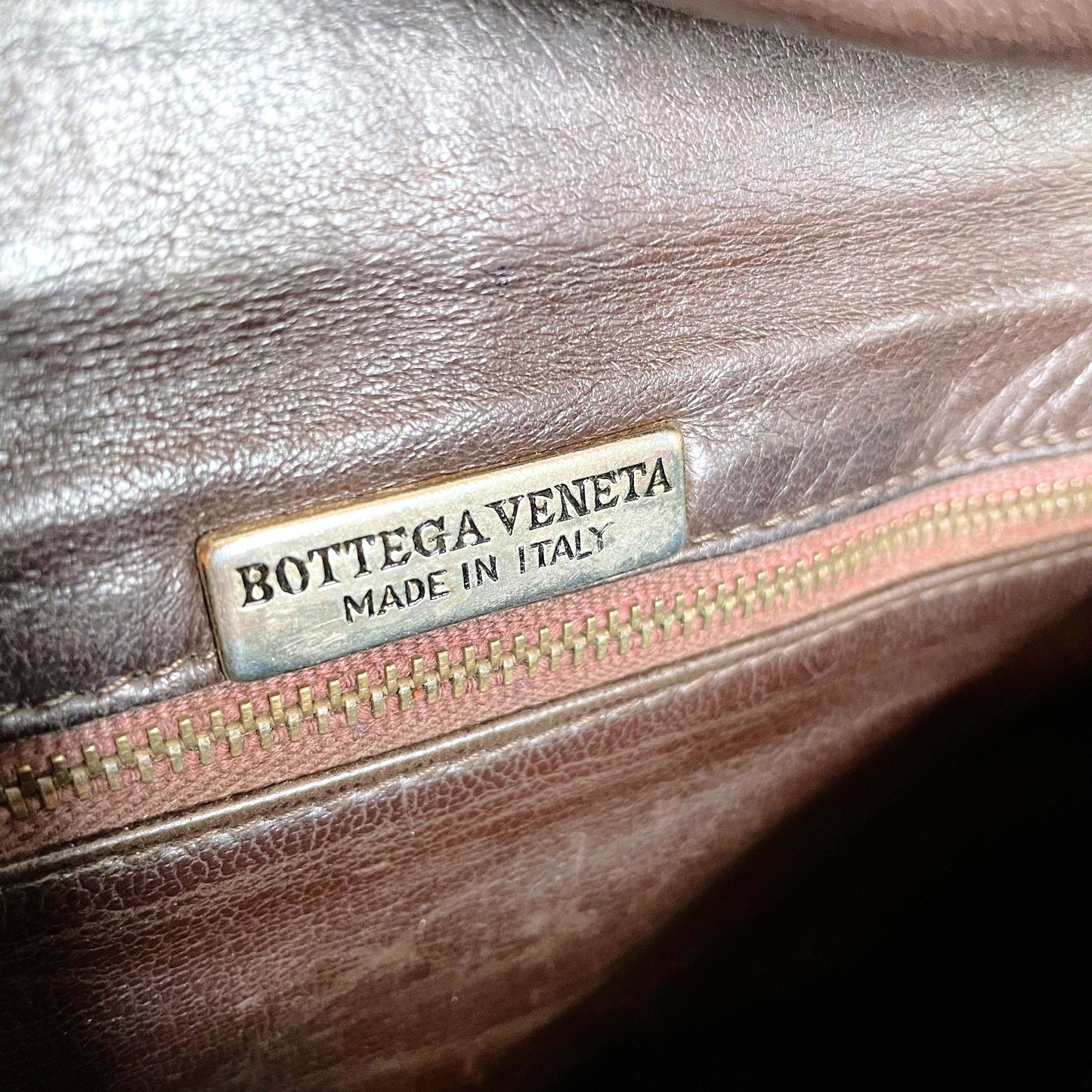bottega veneta brown leather crossbody purse