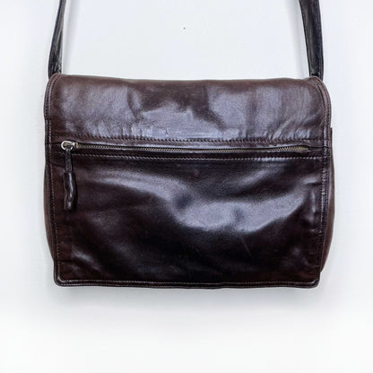 bottega veneta brown leather crossbody purse