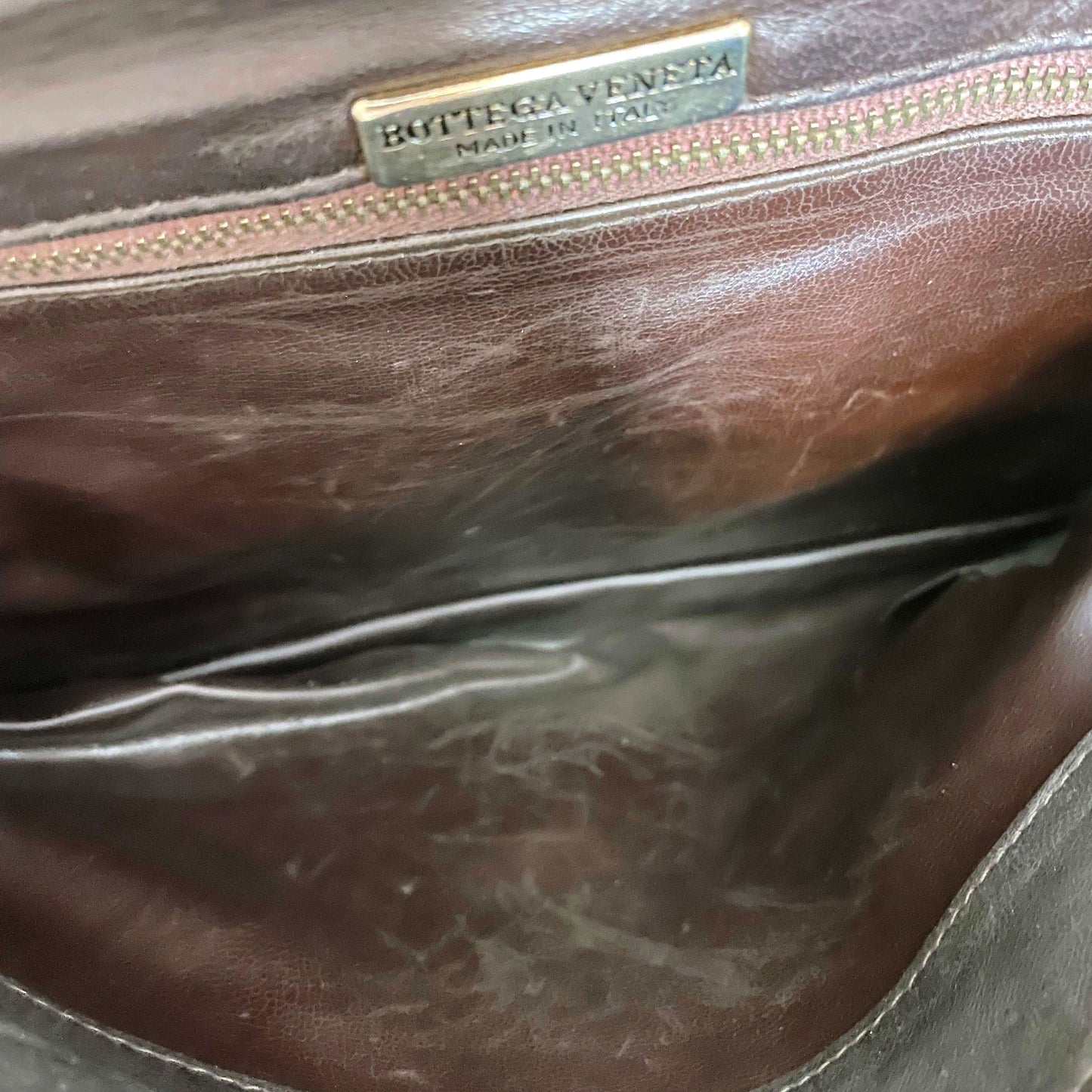 bottega veneta brown leather crossbody purse