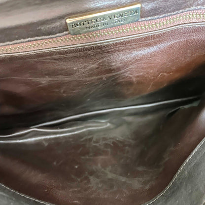 bottega veneta brown leather crossbody purse