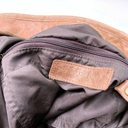 montserrat de lucca benecio diamond leather tote bag