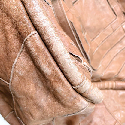 montserrat de lucca benecio diamond leather tote bag