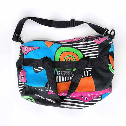 vintage 90's retro nuvo neon duffel bag