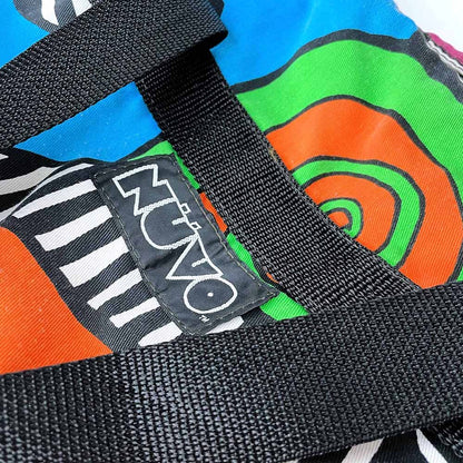vintage 90's retro nuvo neon duffel bag