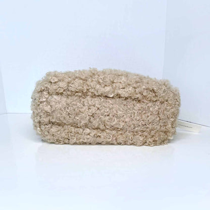 nwt kassiopea x anthropologie small textured faux curly sheepskin bag